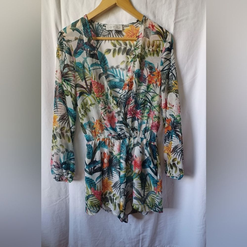 WAYF Floral Print Romper Size XS